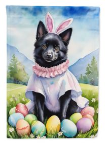 Schipperke Easter Egg Hunt Garden Flag Mailbox Flag Decorative Yard Flag Banner Outside Patio Artwork Yard Flower Beds, Garden Size, Multicolor