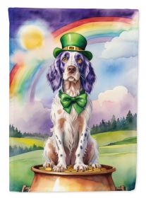 English Setter St Patrick's Day Garden Flag Mailbox Flag Decorative Yard Flag Banner Outside Patio Artwork Yard Flower Beds, Garden Size, Multico