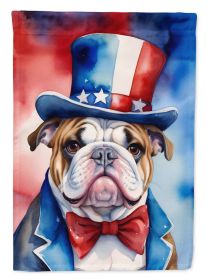 English Bulldog Patriotic American Garden Flag Mailbox Flag Decorative Yard Flag Banner Outside Patio Artwork Yard Flower Beds, Garden Size