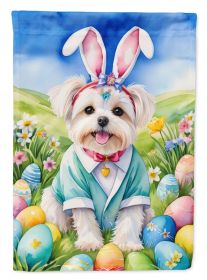 Maltese Easter Egg Hunt Garden Flag Mailbox Flag Decorative Yard Flag Banner Outside Patio Artwork Yard Flower Beds, Garden Size, Multicolor