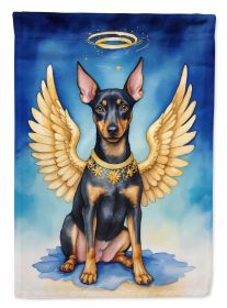 Manchester Terrier My Angel Garden Flag Mailbox Flag Decorative Yard Flag Banner Outside Patio Artwork Yard Flower Beds, Garden Size, Multicolor