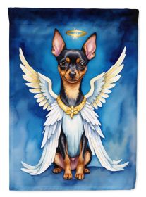 Miniature Pinscher My Angel Garden Flag Mailbox Flag Decorative Yard Flag Banner Outside Patio Artwork Yard Flower Beds, Garden Size, Multicolor