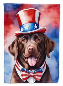 Labrador Retriever Patriotic American Garden Flag Mailbox Flag Decorative Yard Flag Banner Outside Patio Artwork Yard Flower Beds, Garden Size