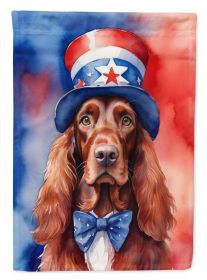 Irish Setter Patriotic American Garden Flag Mailbox Flag Decorative Yard Flag Banner Outside Patio Artwork Yard Flower Beds, Garden Size, Multico