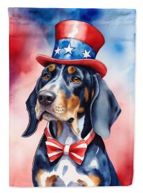 Bluetick Coonhound Patriotic American Garden Flag Mailbox Flag Decorative Yard Flag Banner Outside Patio Artwork Yard Flower Beds, Garden Size