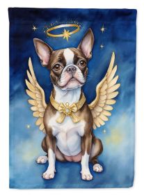 Boston Terrier My Angel Garden Flag Mailbox Flag Decorative Yard Flag Banner Outside Patio Artwork Yard Flower Beds, Garden Size, Multicolor