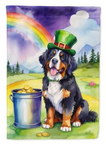 Bernese Mountain Dog St Patrick's Day Garden Flag Mailbox Flag Decorative Yard Flag Banner Outside Patio Artwork Yard Flower Beds, Garden Size