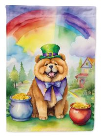 Chow Chow St Patrick's Day Garden Flag Mailbox Flag Decorative Yard Flag Banner Outside Patio Artwork Yard Flower Beds, Garden Size, Multicolor