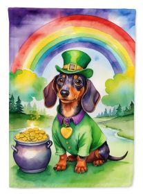 Dachshund St Patrick's Day Garden Flag Mailbox Flag Decorative Yard Flag Banner Outside Patio Artwork Yard Flower Beds, Garden Size, Multicolor