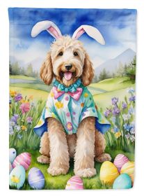 Goldendoodle Easter Egg Hunt Garden Flag Mailbox Flag Decorative Yard Flag Banner Outside Patio Artwork Yard Flower Beds, Garden Size, Multicolor