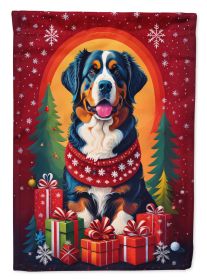 Bernese Mountain Dog Holiday Christmas Garden Flag Mailbox Flag Decorative Yard Flag Banner Outside Patio Artwork Yard Flower Beds, Garden Size
