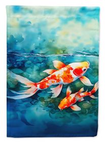 Koi Fish Garden Flag Mailbox Flag Decorative Yard Flag Banner Outside Patio Artwork Yard Flower Beds, Garden Size, Multicolor