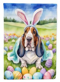 Basset Hound Easter Egg Hunt Garden Flag Mailbox Flag Decorative Yard Flag Banner Outside Patio Artwork Yard Flower Beds, Garden Size, Multicolor