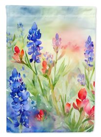 Texas Bluebonnets in Watercolor Garden Flag Mailbox Flag Decorative Yard Flag Banner Outside Patio Artwork Yard Flower Beds, Garden Size, Multico