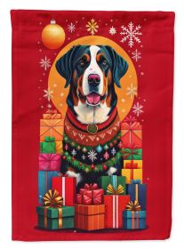 Greater Swiss Mountain Dog Holiday Christmas Garden Flag Mailbox Flag Decorative Yard Flag Banner Outside Patio Artwork Yard Flower Beds, Garden