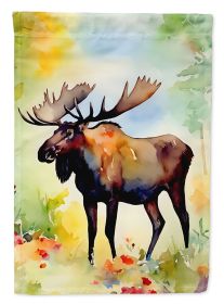 Moose Garden Flag Mailbox Flag Decorative Yard Flag Banner Outside Patio Artwork Yard Flower Beds, Garden Size, Multicolor