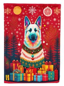 German Shepherd Holiday Christmas Garden Flag Mailbox Flag Decorative Yard Flag Banner Outside Patio Artwork Yard Flower Beds, Garden Size, Multi