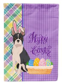 Black Boston Terrier Easter Garden Flag Mailbox Flag Decorative Yard Flag Banner Outside Patio Artwork Yard Flower Beds, Garden Size, Multicolor