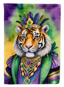 Tiger the King of Mardi Gras Garden Flag Mailbox Flag Decorative Yard Flag Banner Outside Patio Artwork Yard Flower Beds, Garden Size, Multicolor (Default: Default)