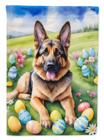 German Shepherd Easter Egg Hunt Garden Flag Mailbox Flag Decorative Yard Flag Banner Outside Patio Artwork Yard Flower Beds, Garden Size, Multico (Default: Default)