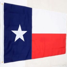 Texas Flag 3x5 ft 2x3 ft 4x6 ft 5x8 ft Heavy Duty Outdoor - Embroidered Stars- Long Lasting Color Retention - Brass Grommets and 4 Stitch Hemming (size: 4x6ft)